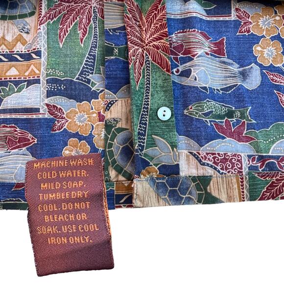 Tori Richard Lawn Vacation Mode Aquatic Button-Up Men's Sz 2XL - Picture 4 of 7